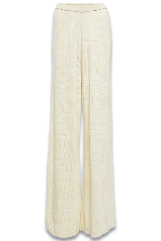 Monogram Pointelle Pants