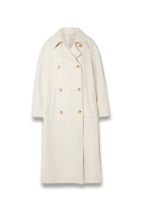 Shield Oversized Double-breasted Wool-blend Coat