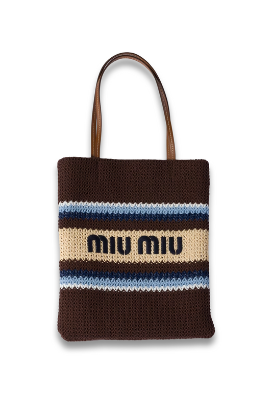 Raffia-effect Woven Tote Bag