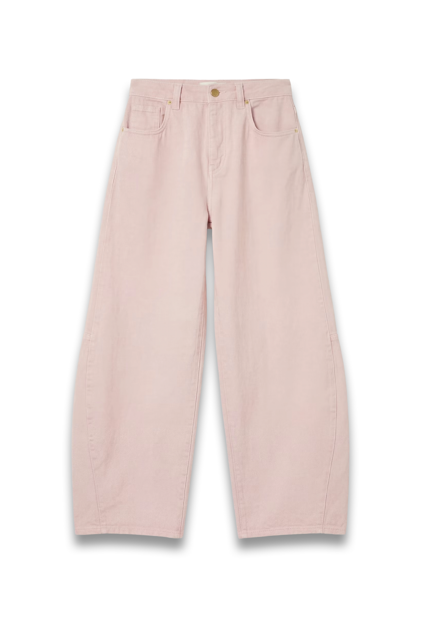 Cropped Bree Horseshoe Barrel-leg Jeans