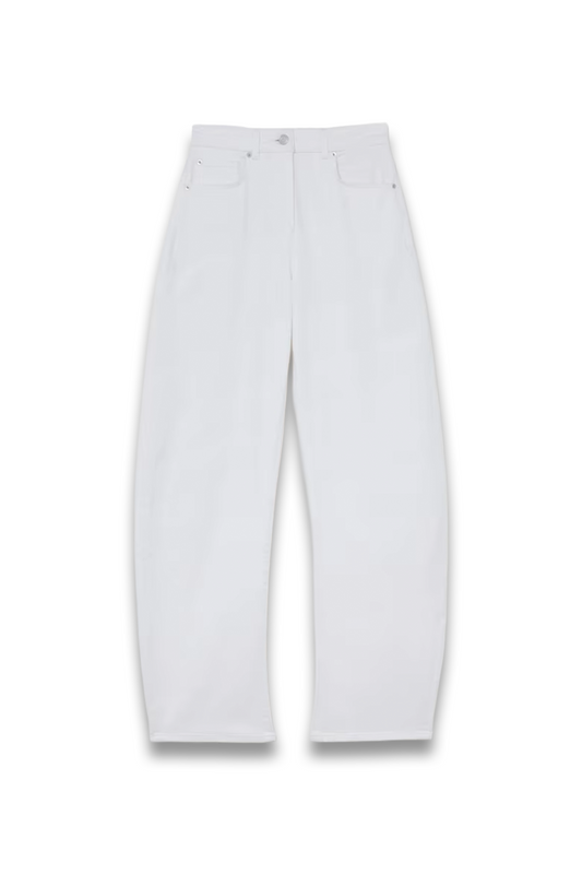 Sabel Barrel-Leg Jeans in White