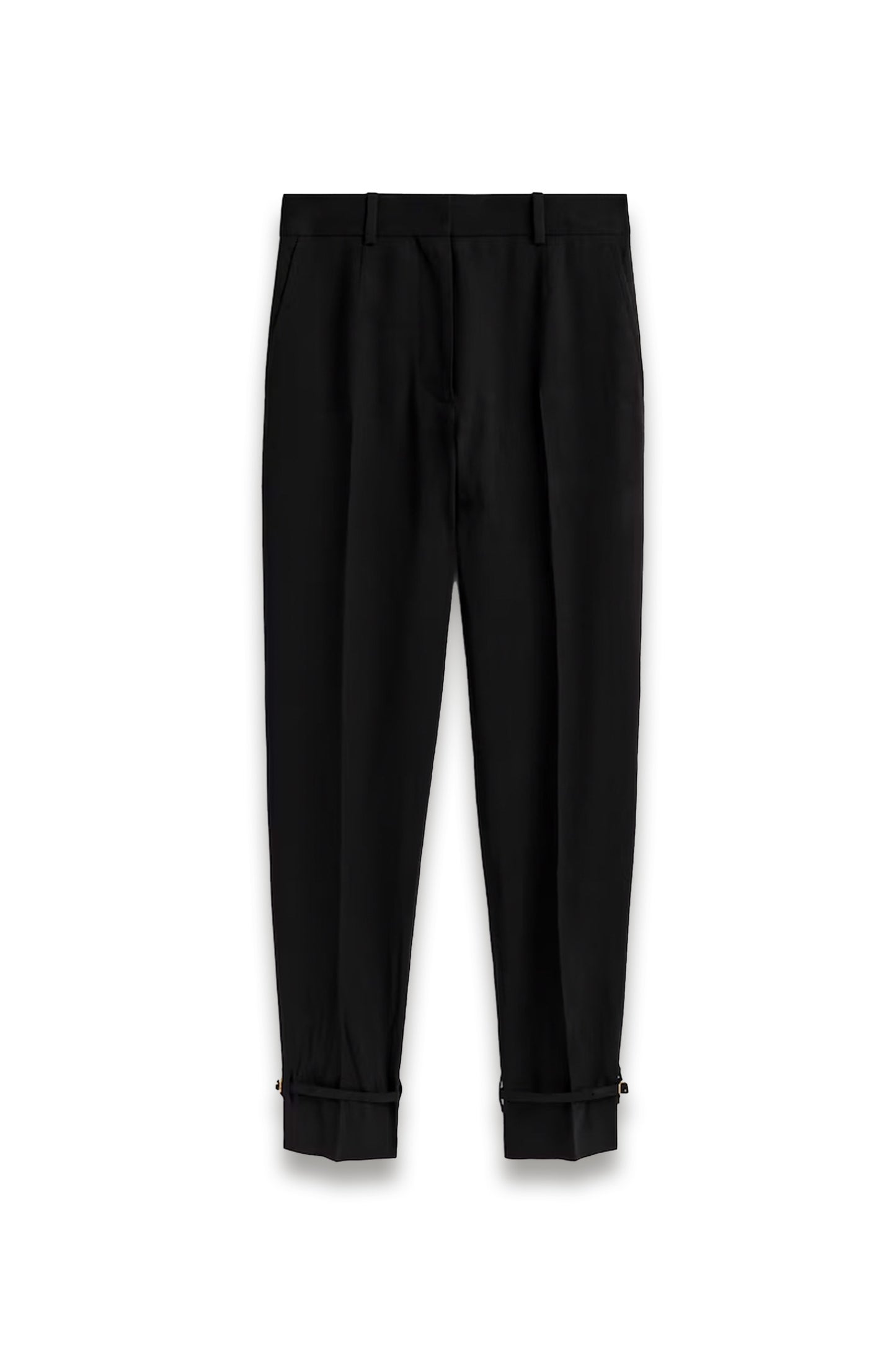 Linen Straight-Leg Trousers