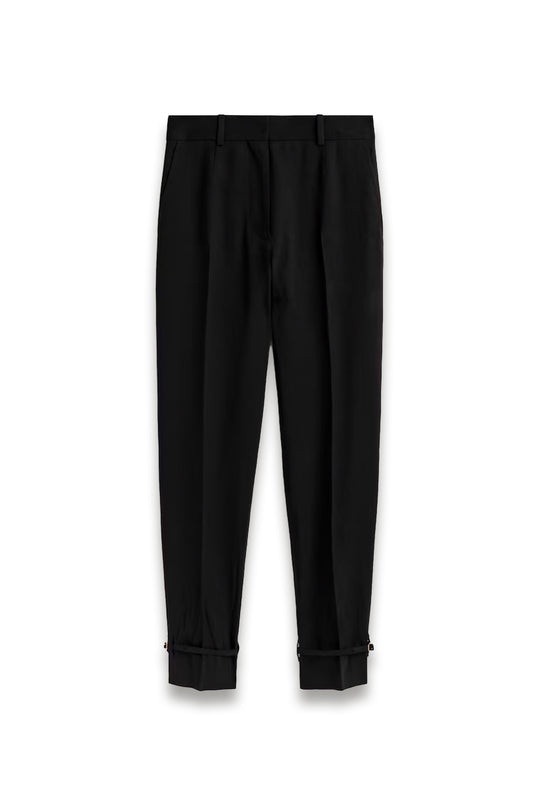 Linen Straight-Leg Trousers