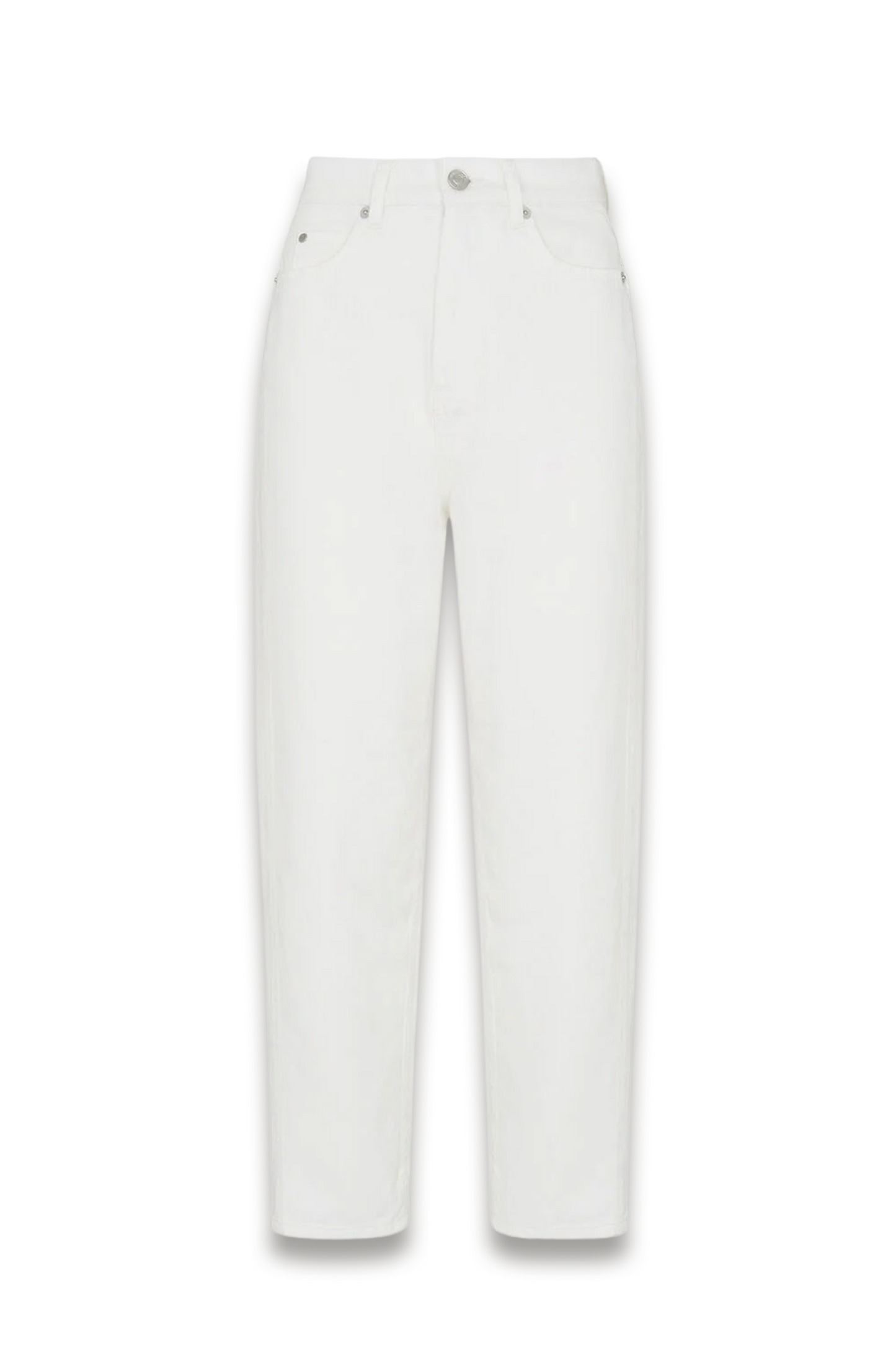White Authentic Barrel-leg Jean