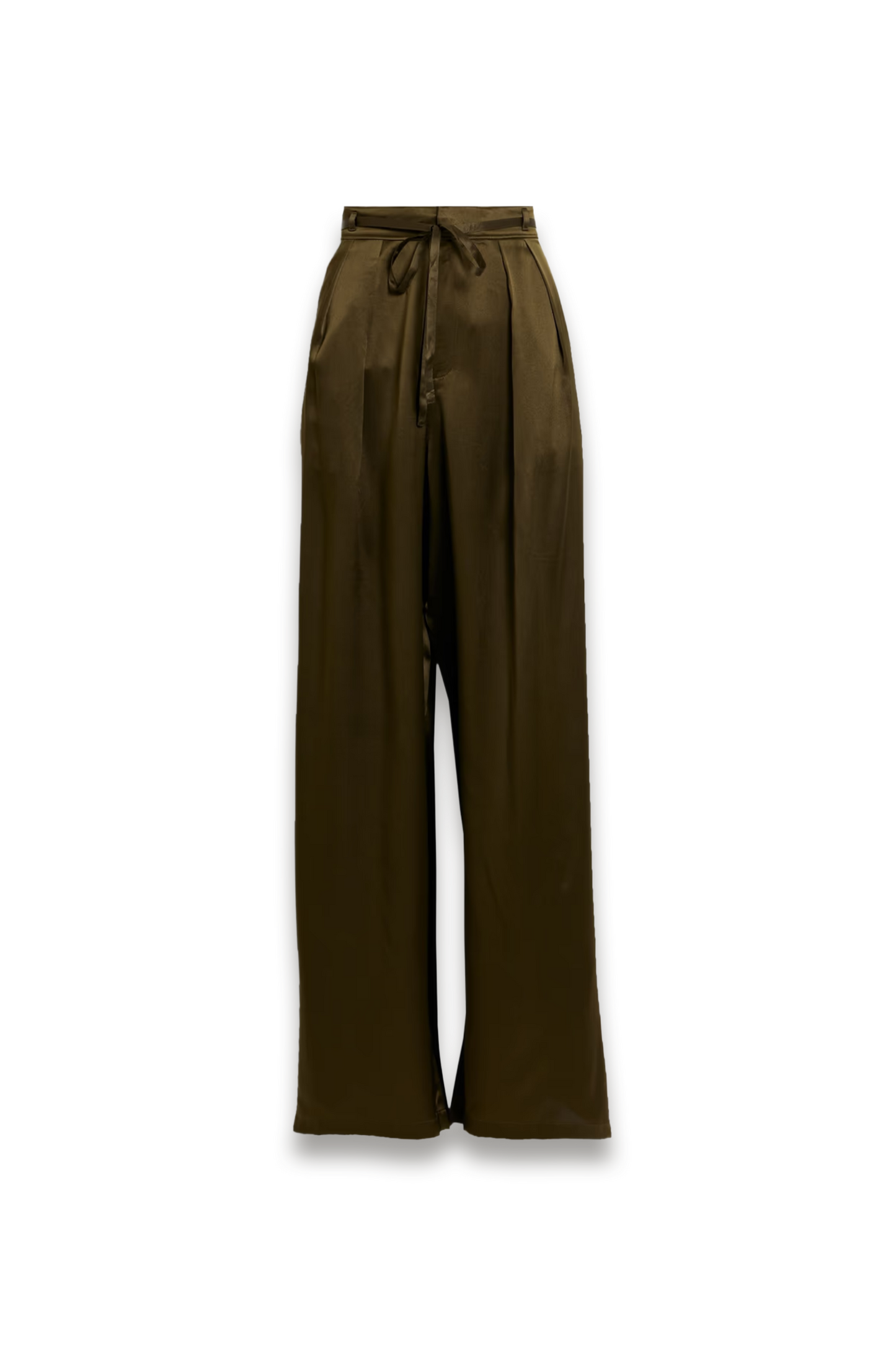 Silk-satin Wide-leg Pants