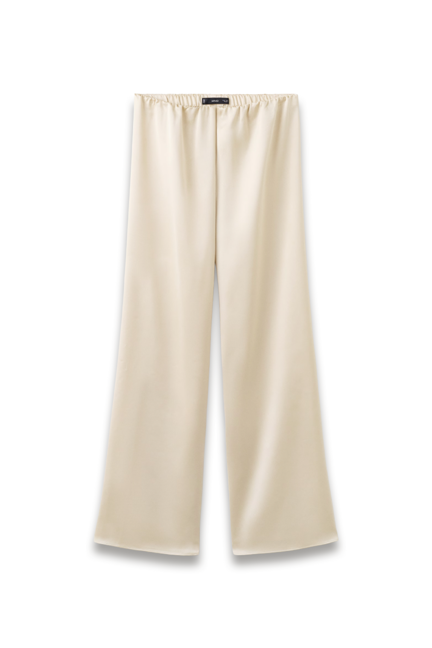 Satin Straight-Fit Trousers