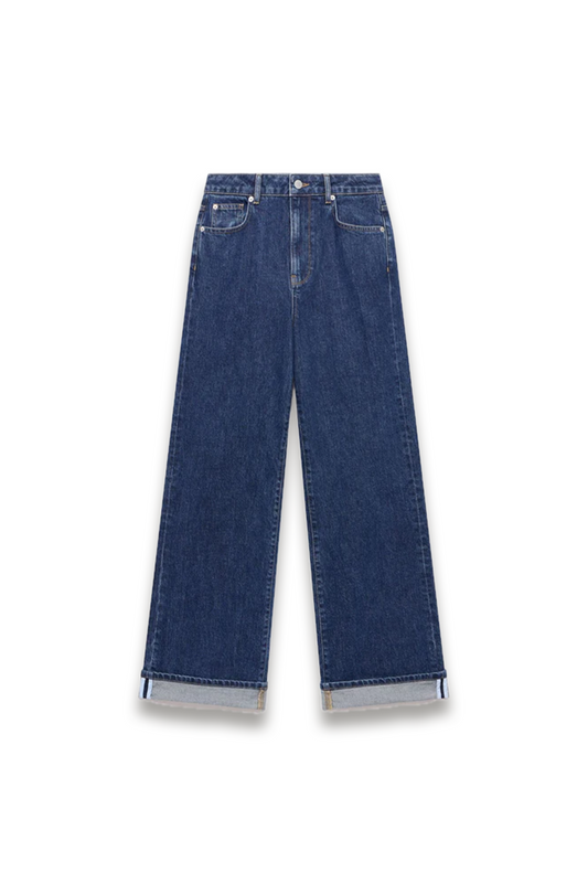 Dark Indigo Workable Wide Jeans