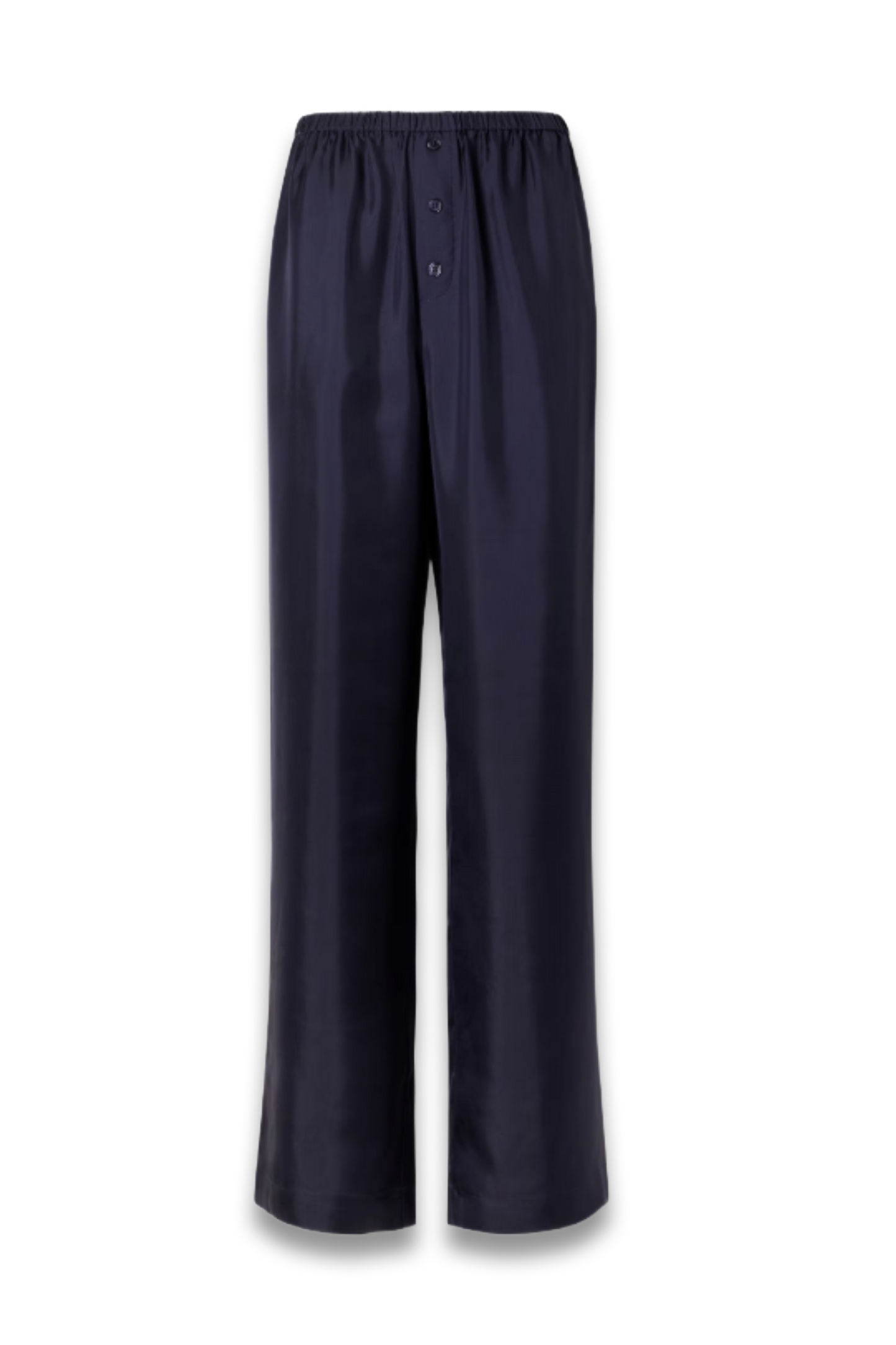 Silk-Satin Wide-Leg Pants