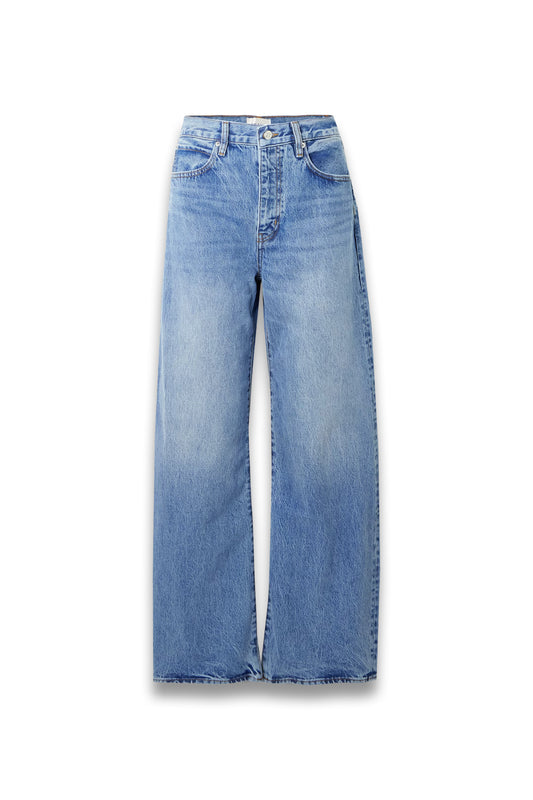 The Bow High-rise Barrel-leg Jeans