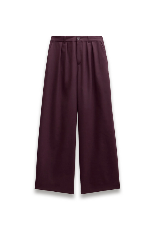 Lya Wool-blend Wide-leg Trousers