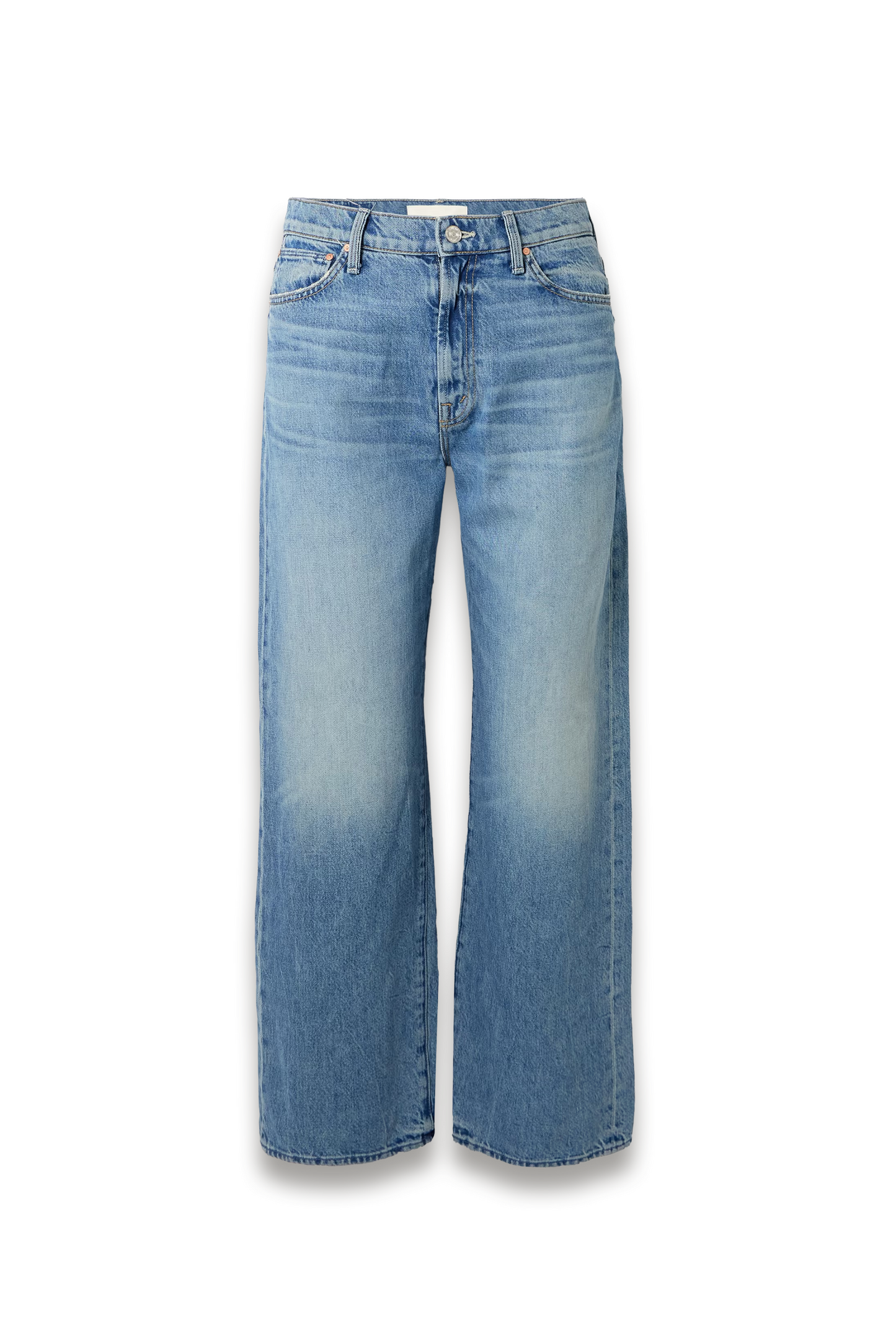 The Dodger Flood Embroidered Mid-rise Straight-leg Jeans