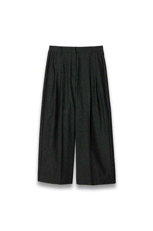 Chambray Front Pleat Trouser