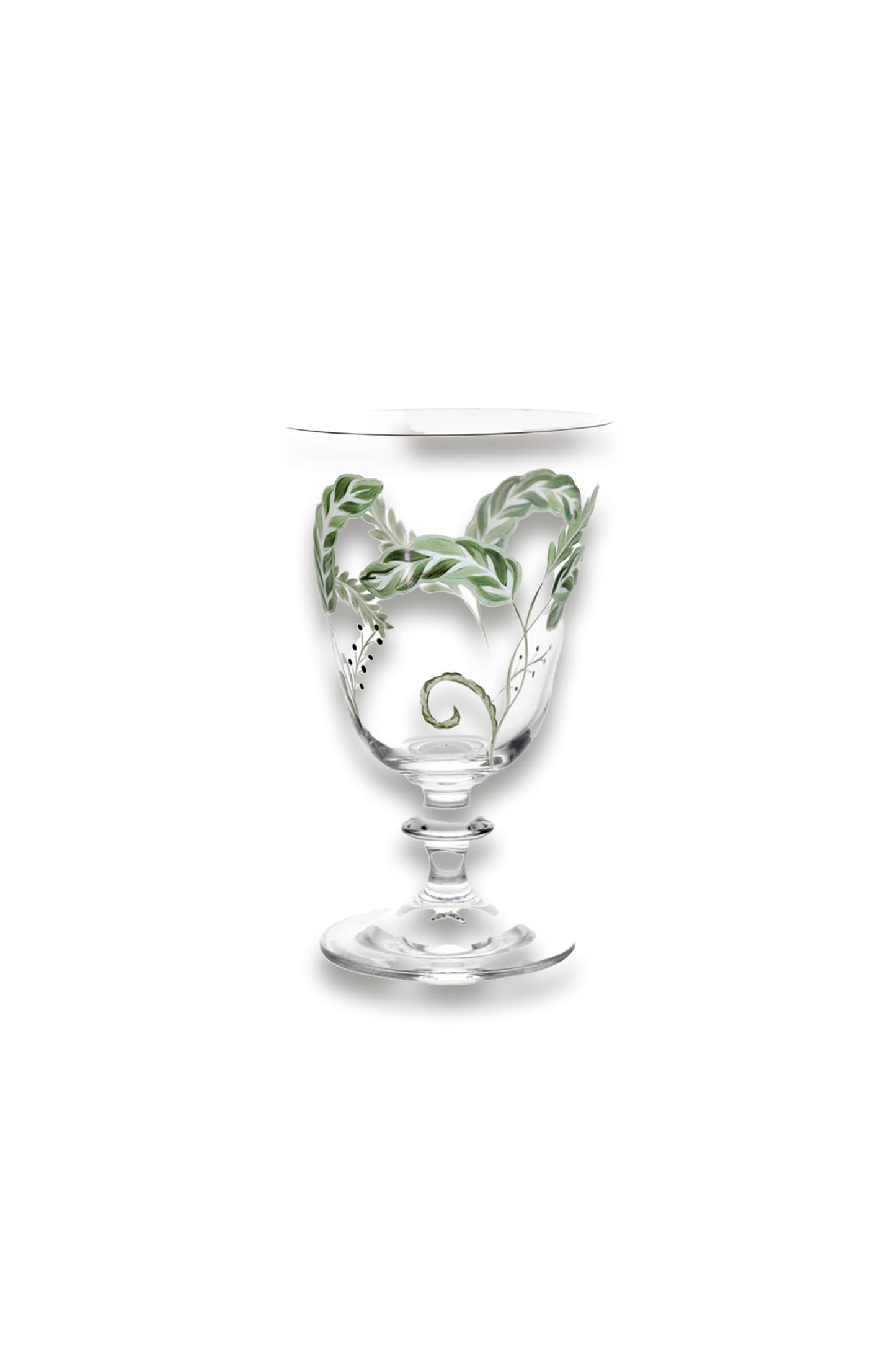 Prairie Handpainted Stemmed Glass
