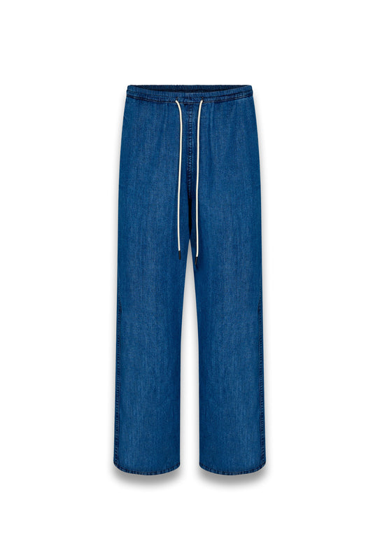 Organic Denim Wide-leg Pant