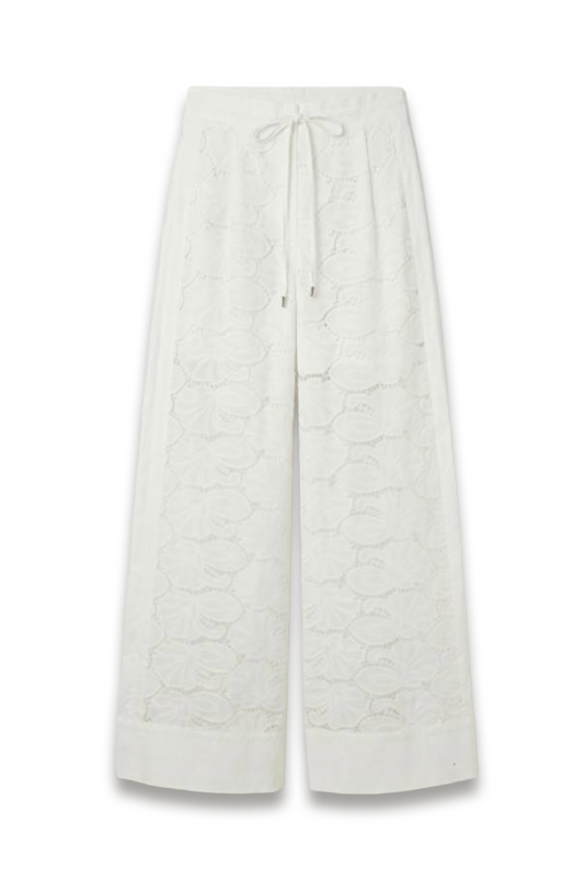 Cutwork Cotton Woven Trouser