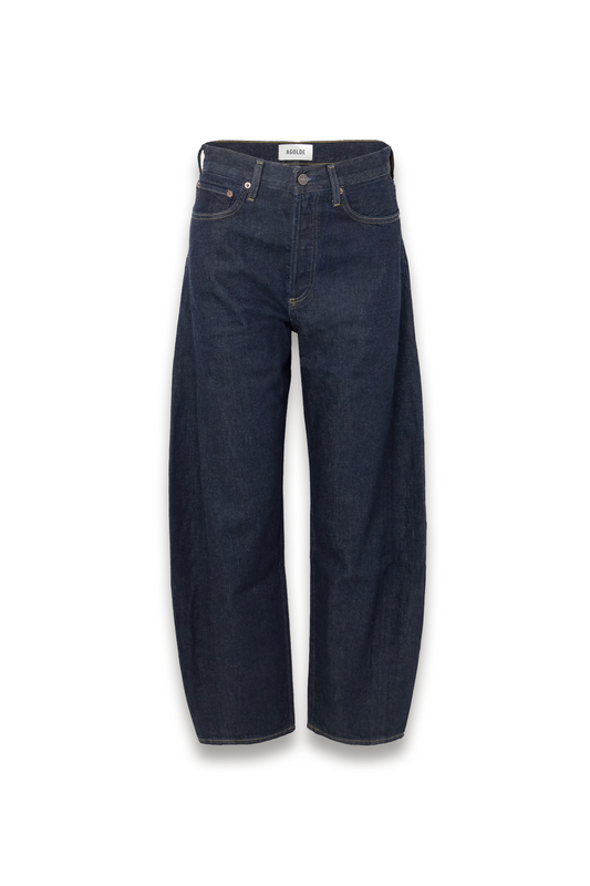 Luna Pieced High-waist Tapered Jeans