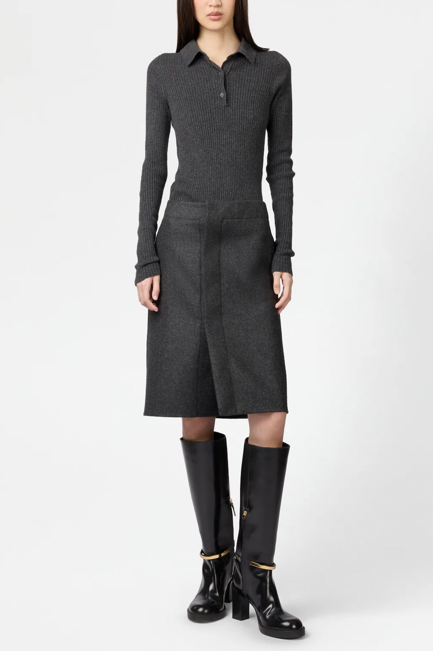 Skirt in Double Cashmere