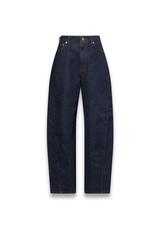 Cocoon-leg High-rise Jeans