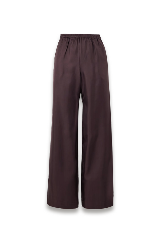 Alera Silk-twill Wide-leg Pants