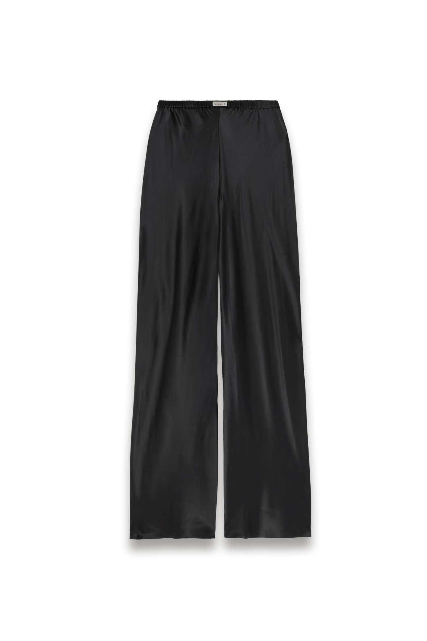 Silk-bias Straight-leg Pants