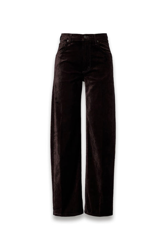 Ayla cotton-blend velvet straight pants