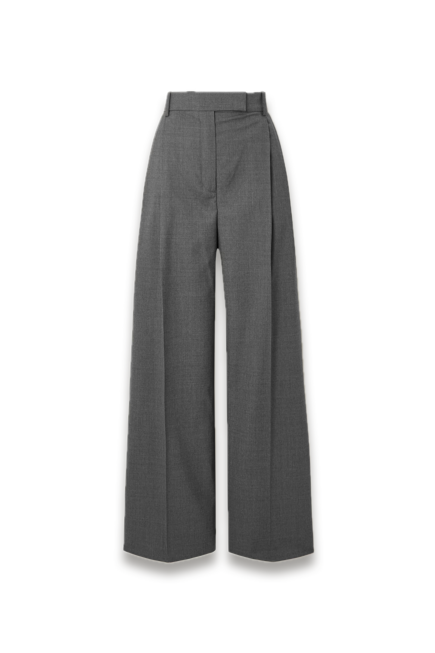 Pleated Wool-blend Wide-leg Pants