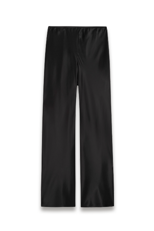 Gale Satin Mid Rise Bias Pant