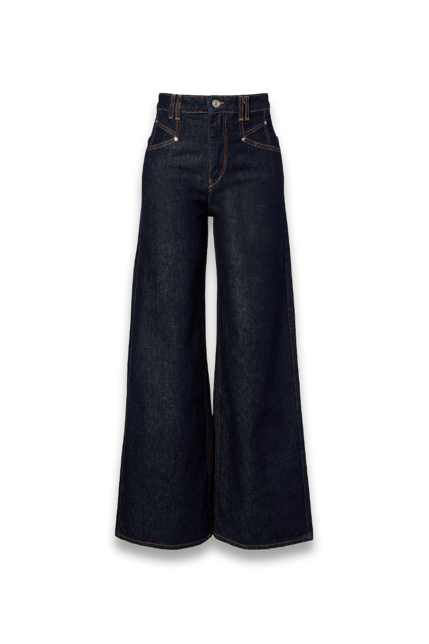 Lemony Wide-leg Jeans in Deep Blue