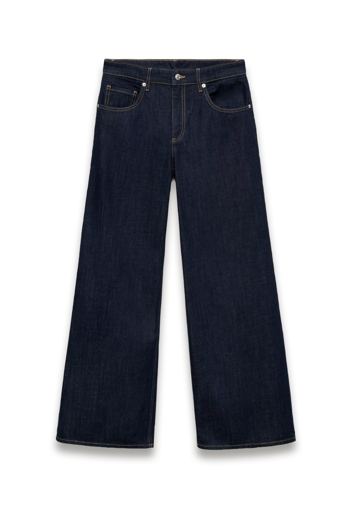 Annie Wide Leg Fit Jeans, Dark Blue
