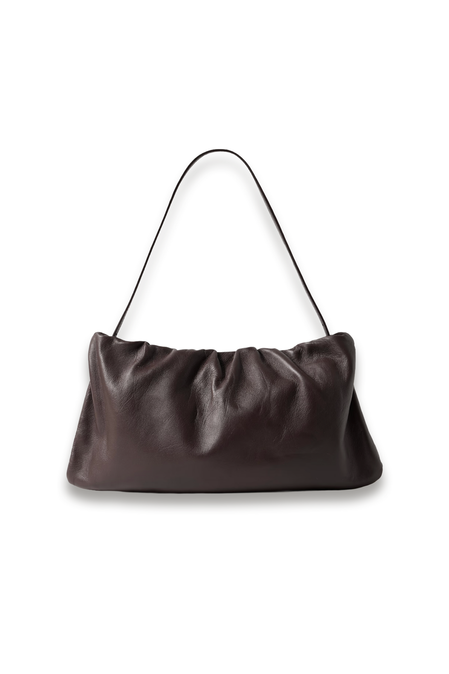 Bourse XL Gathered Leather Shoulder Bag