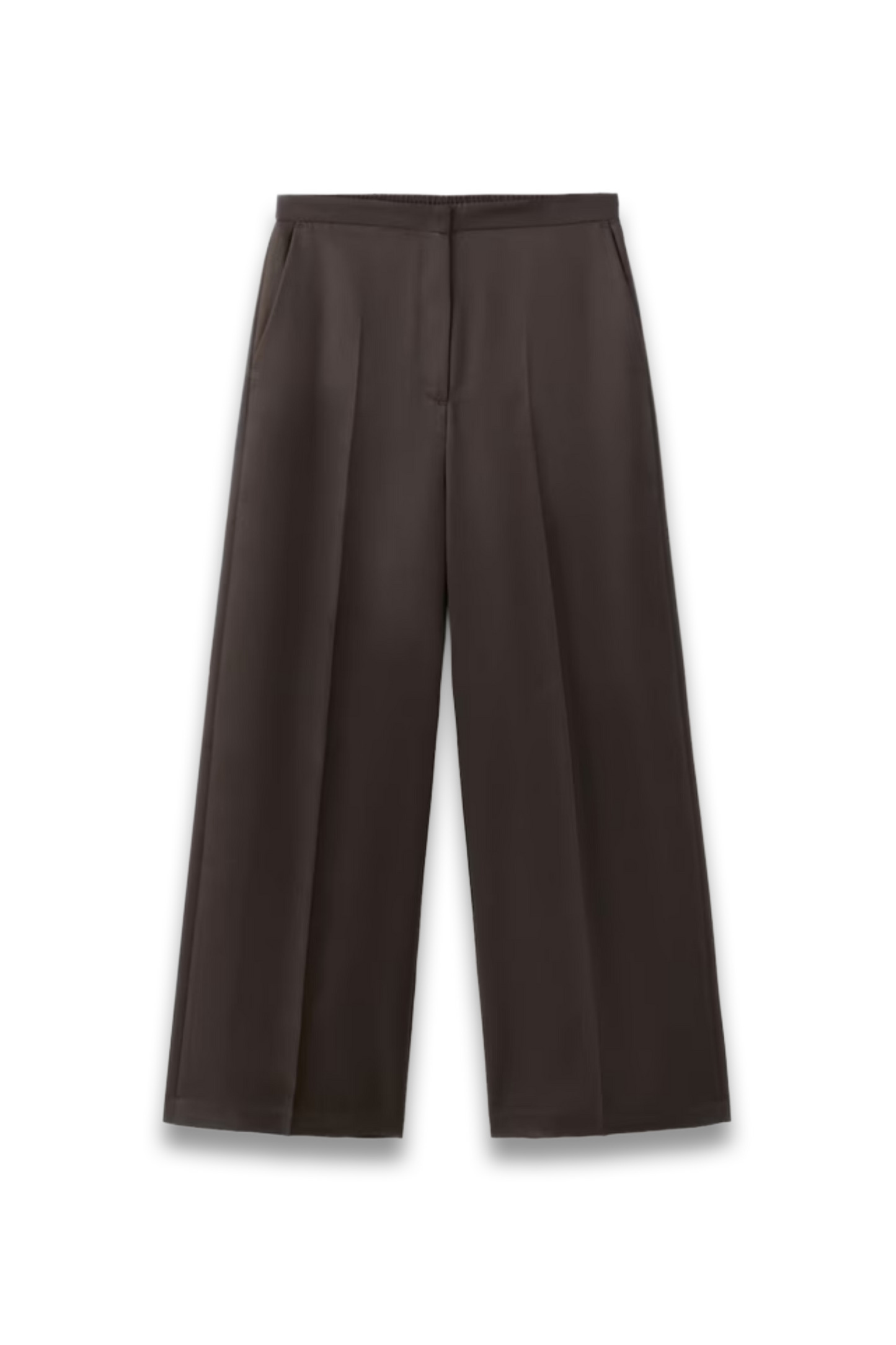 High Rise Fluid Wide Leg Trousers