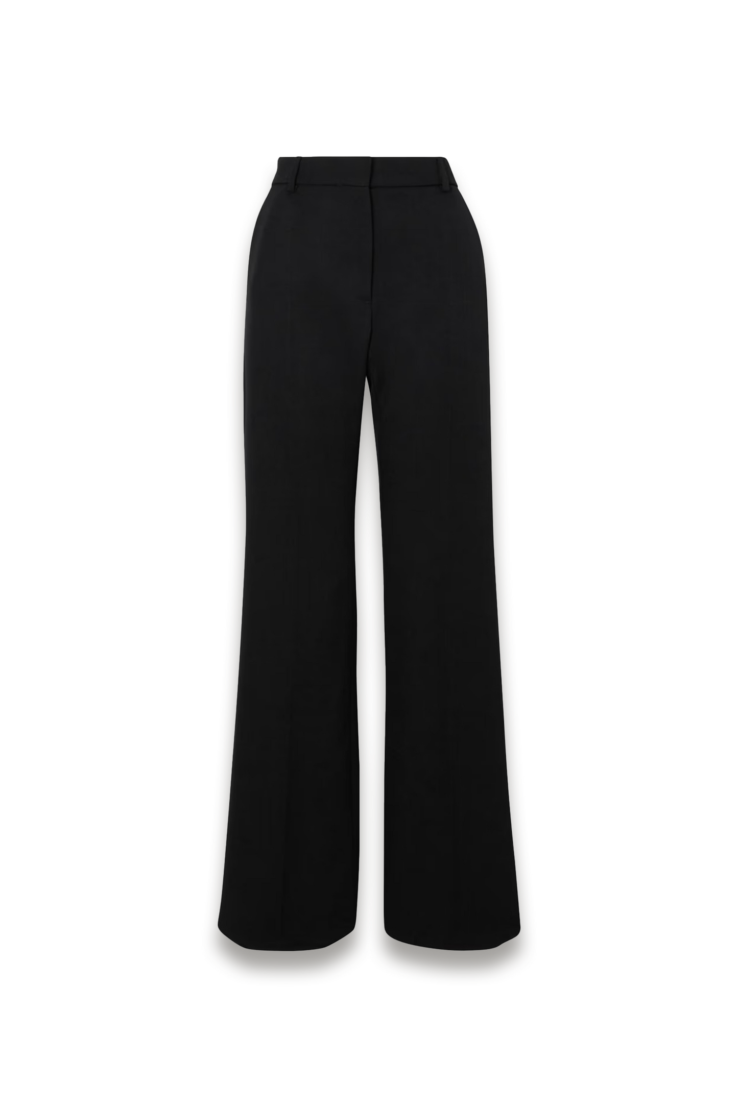 Pleated Wool Flared Pants