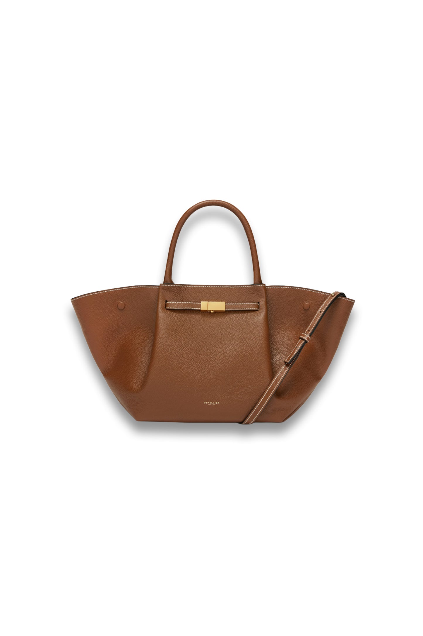 New York Midi Grained Leather Tote