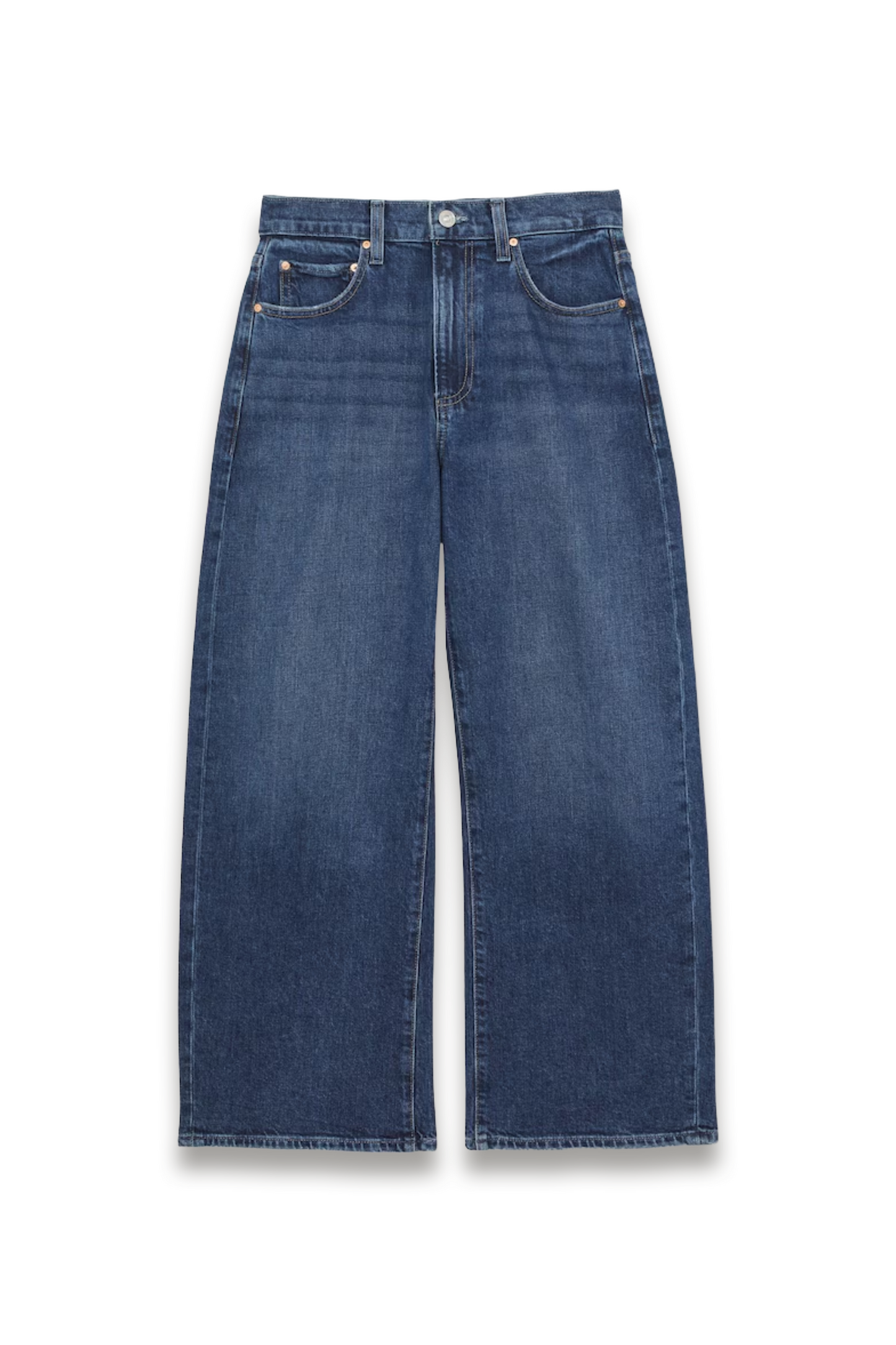 Paige Arellia Ankle Jeans in Mid Blue