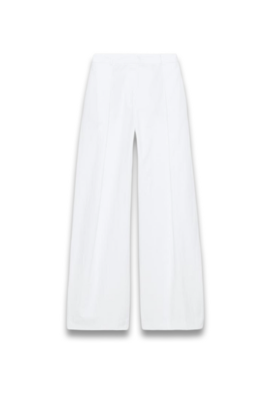 Poplin Trousers with Darts