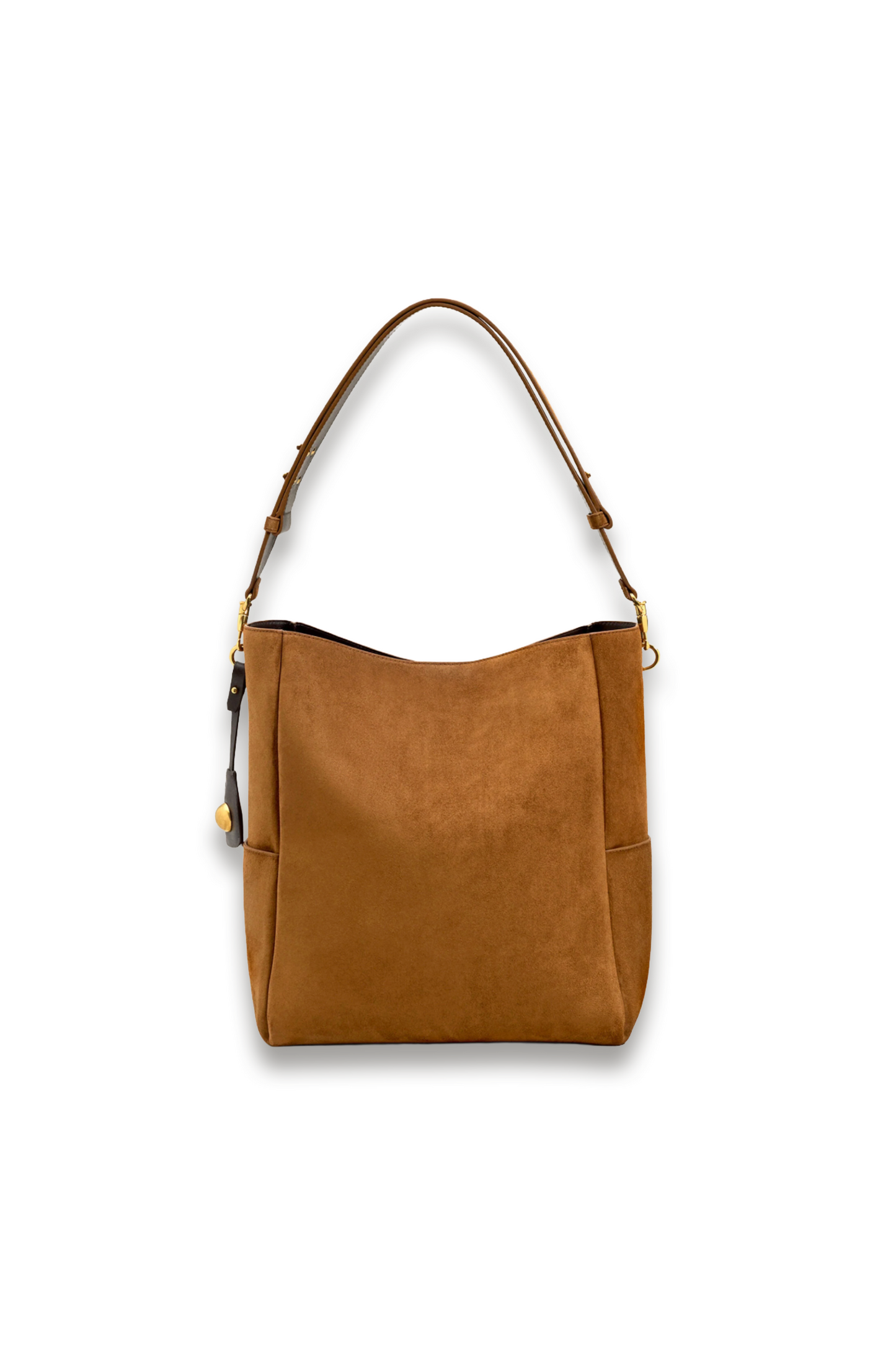 Brown Smooth Leather Carrousel Bucket Bag