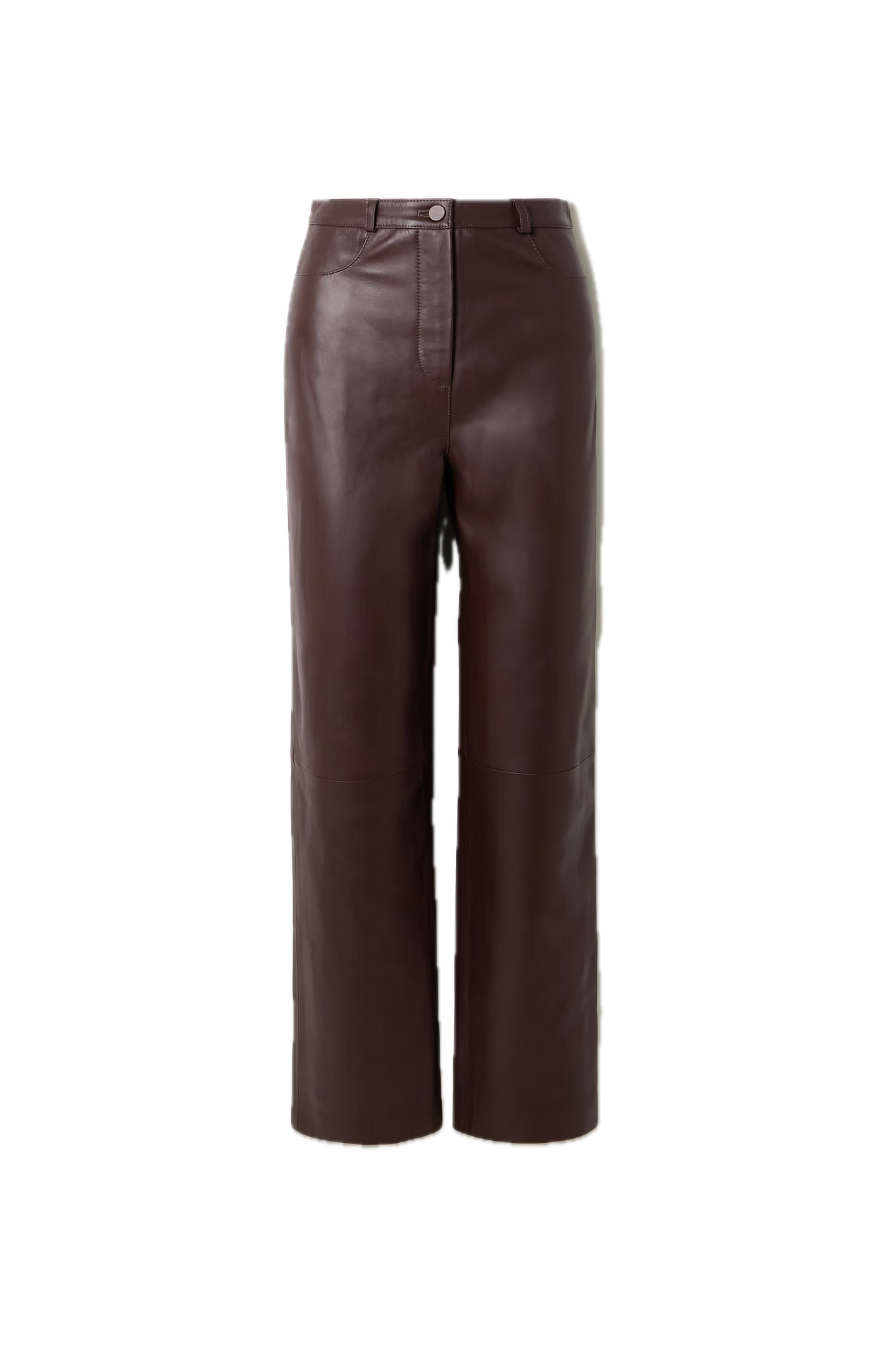 Cobe Paneled Leather Straight-leg Pants