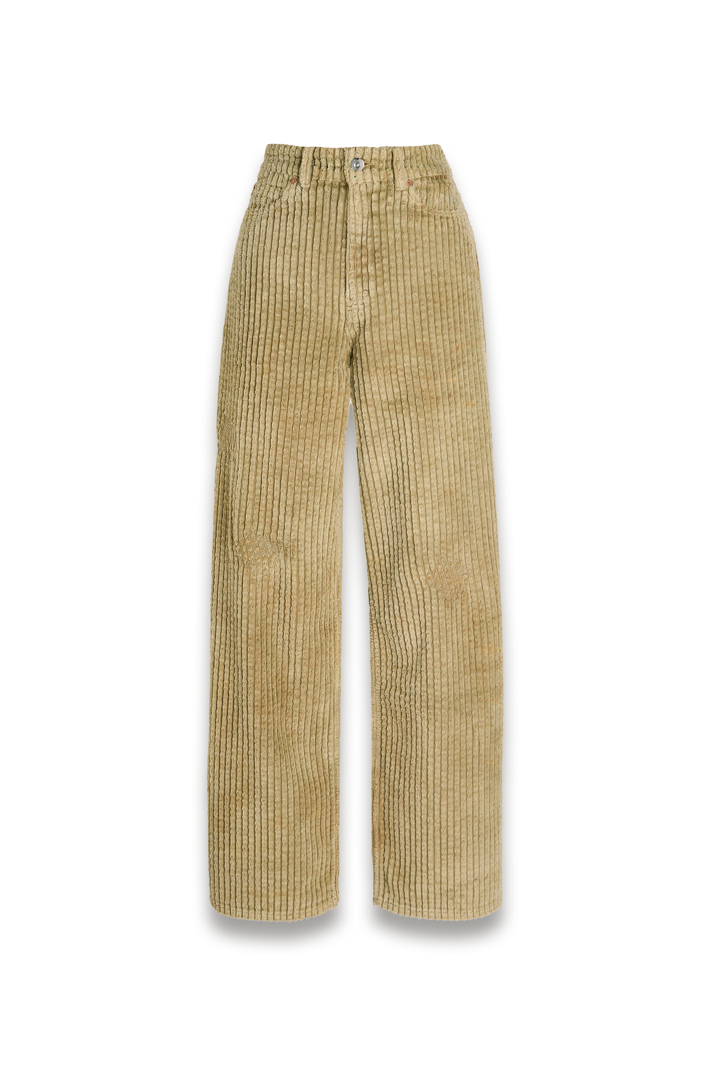 Full-cut Distressed Terry Corduroy Trousers