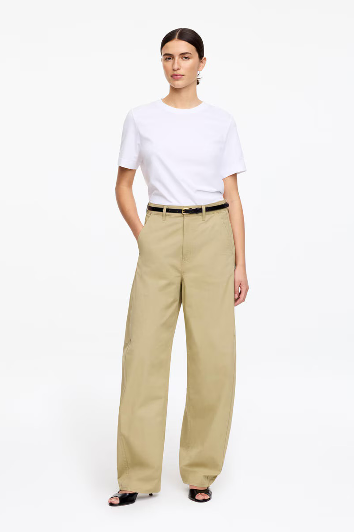 Barrel-leg Trousers