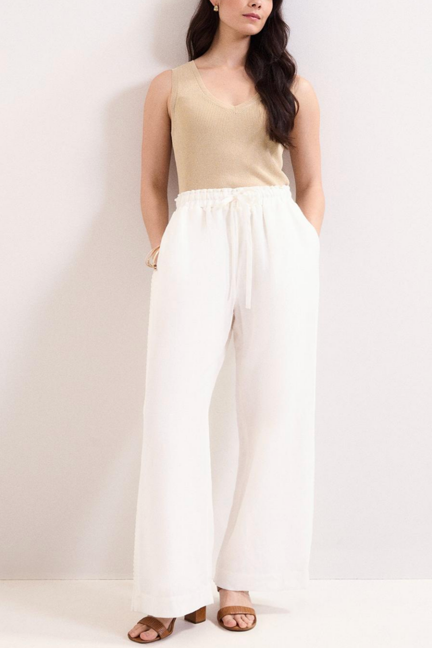 White Linen Trousers