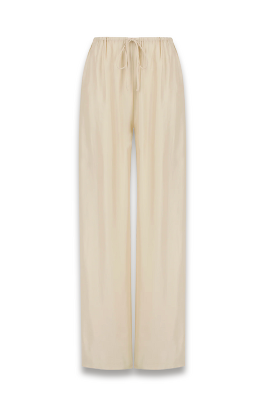 Percy Sandstone Silk Pant
