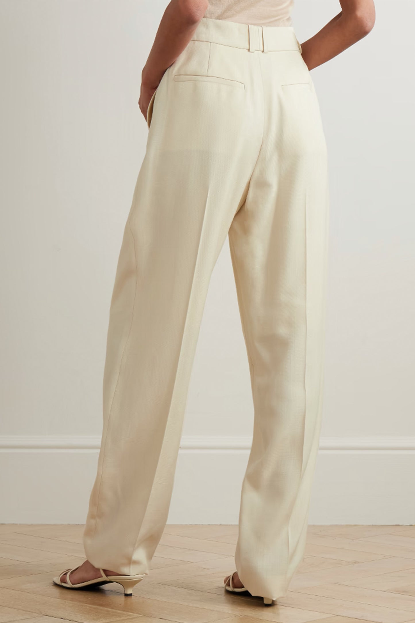 Rayen Pleated Woven Wide-leg Pants