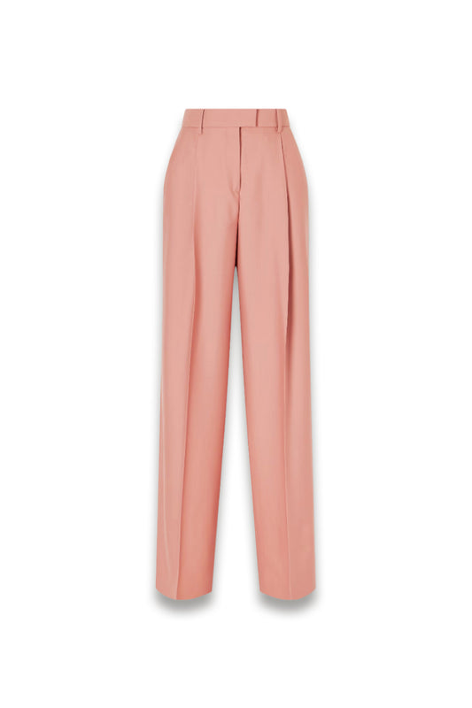 Pleated Virgin Wool-twill Wide-leg Pants