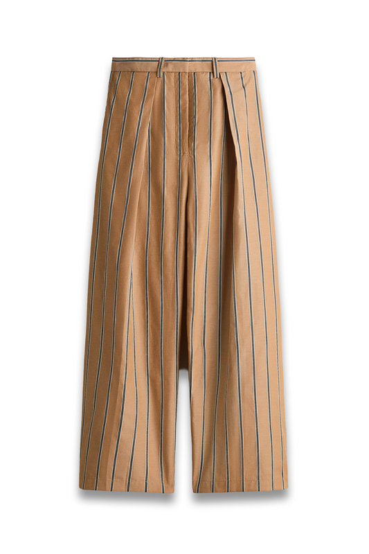 Wide Wrap-detail Trousers