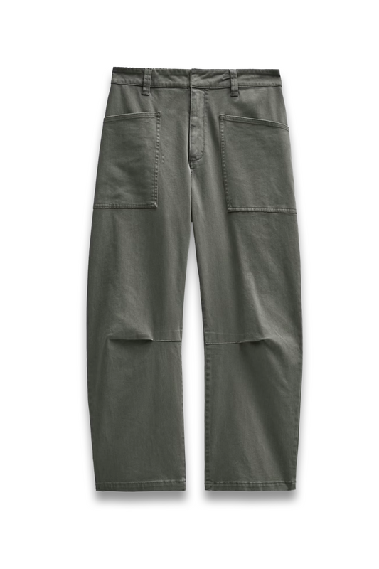 Cordi Barrel Leg Cotton Trousers