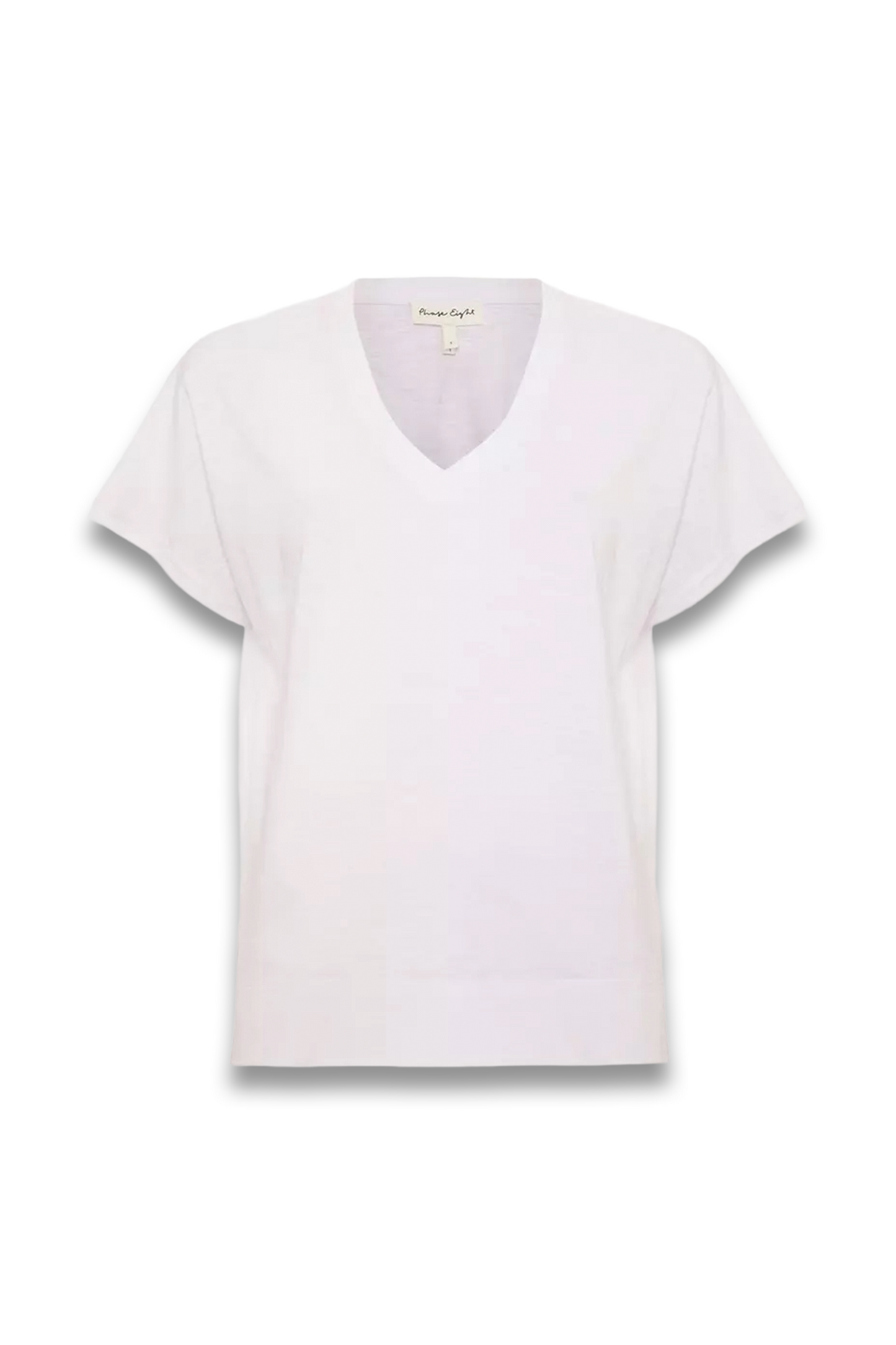 Saphiya Cotton Slub V Neck T-Shirt