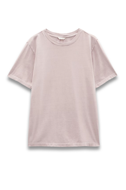Rosewood Pink Rosie Regular Fit Cotton T-Shirt