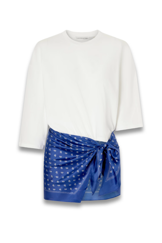 Bandana Printed Cotton And Silk-Blend T-Shirt