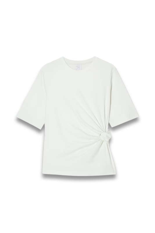 Knot-detail Cotton T-shirt