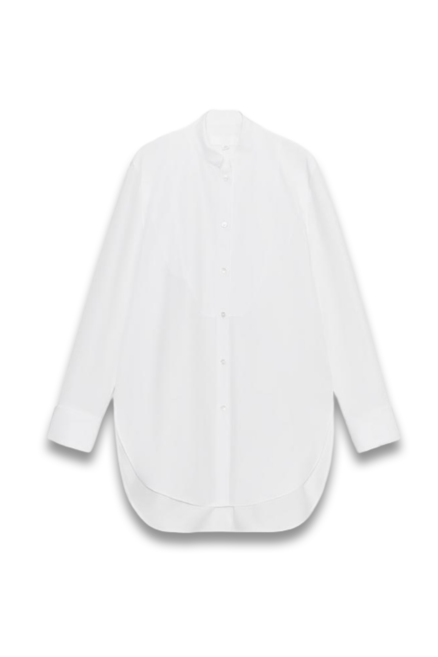 Poplin Shirt with Bib Detail